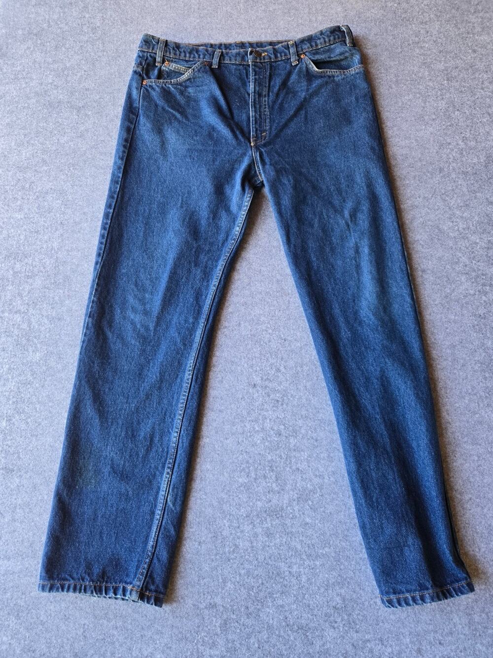 Levi's Men's 505 Jeans Blue Medium Wash Straight Leg Orange Tab 38x32